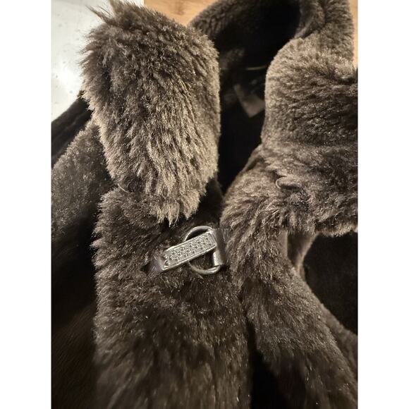 Tribal Jeans Faux Fur Sleeveless Vest Brown With Braided Detail‎ Size XL - Picture 8 of 9